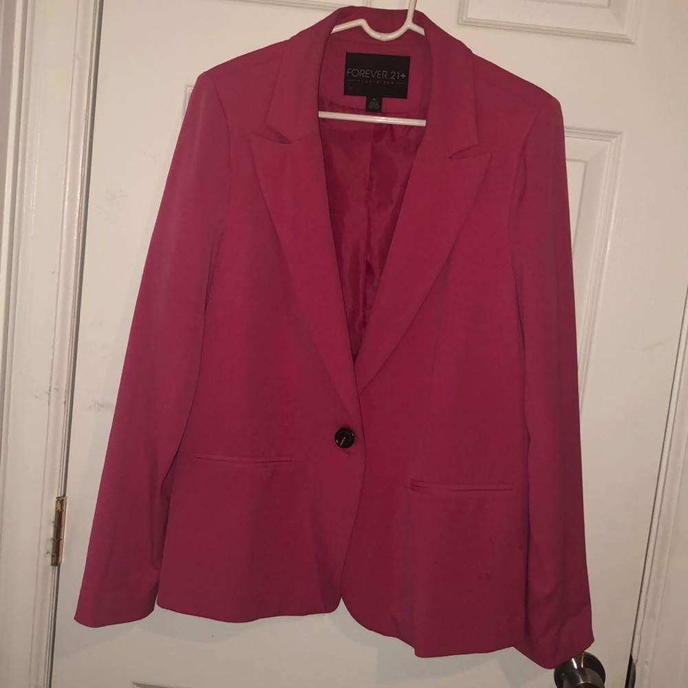 Forever21 plus Hot pink Blazer